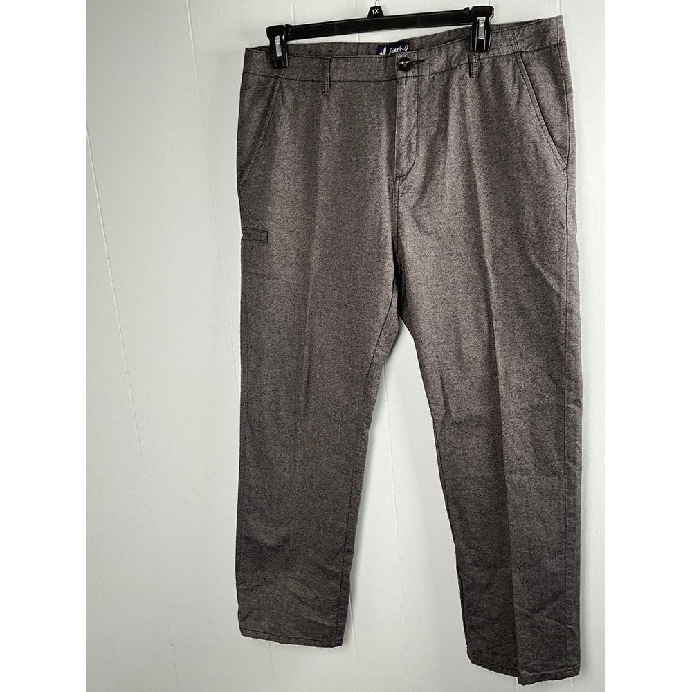 johnnie-O West Coast Prep Mens 38x30 Gray‎ Cotton Straight Leg Chino Pants